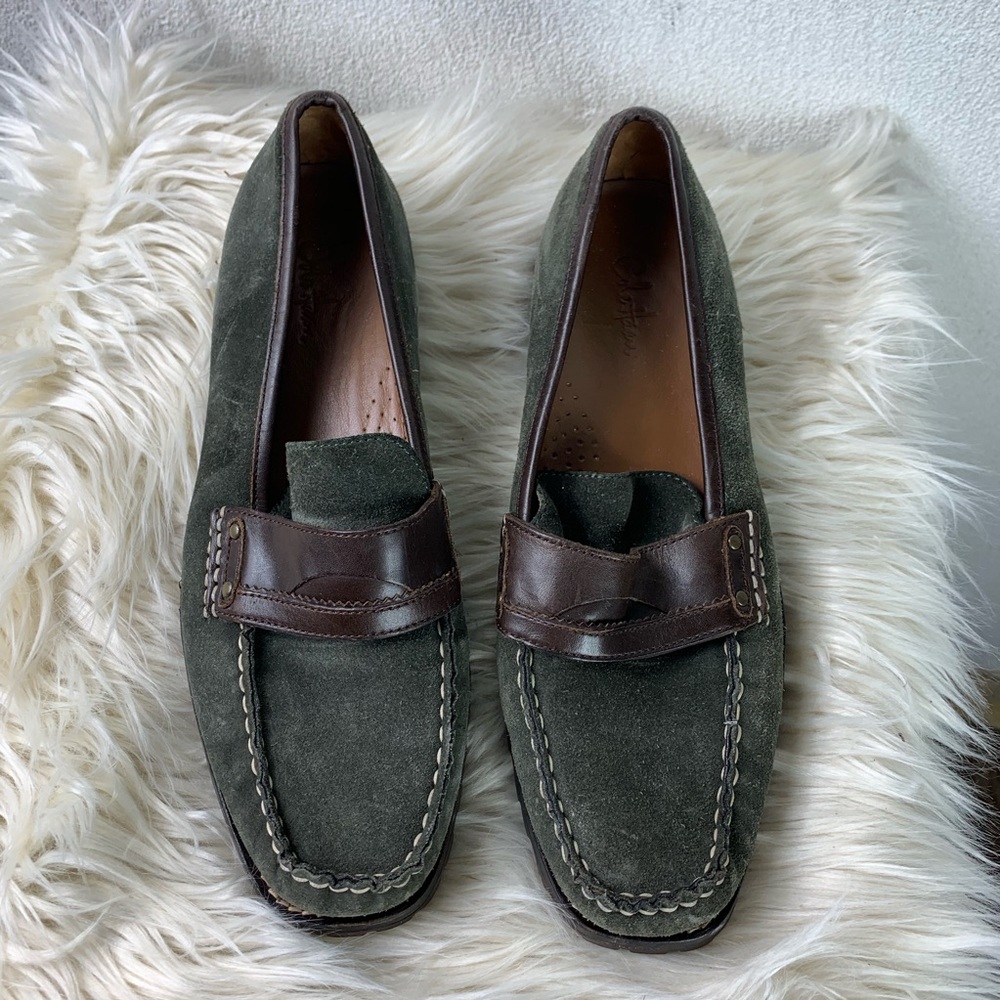 Cole Hann Mocasines Loafers slip on green Womens Size 8